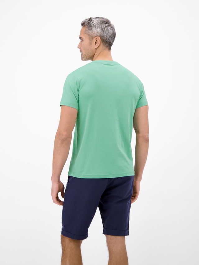 LERROS T-Shirt »T-Shirt aus 100 % Baumwolle mit Brustprint«