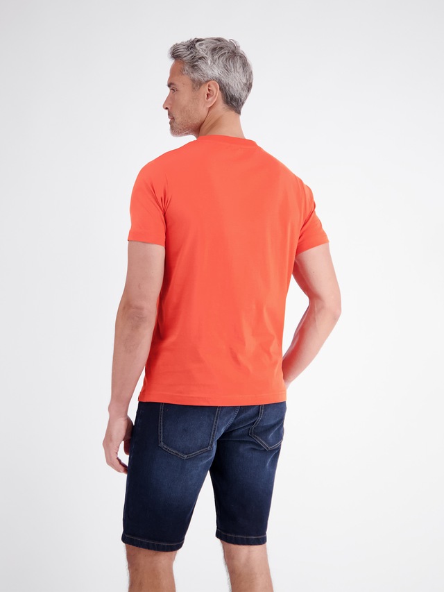 LERROS T-Shirt »T-Shirt aus 100 % Baumwolle mit Brustprint«