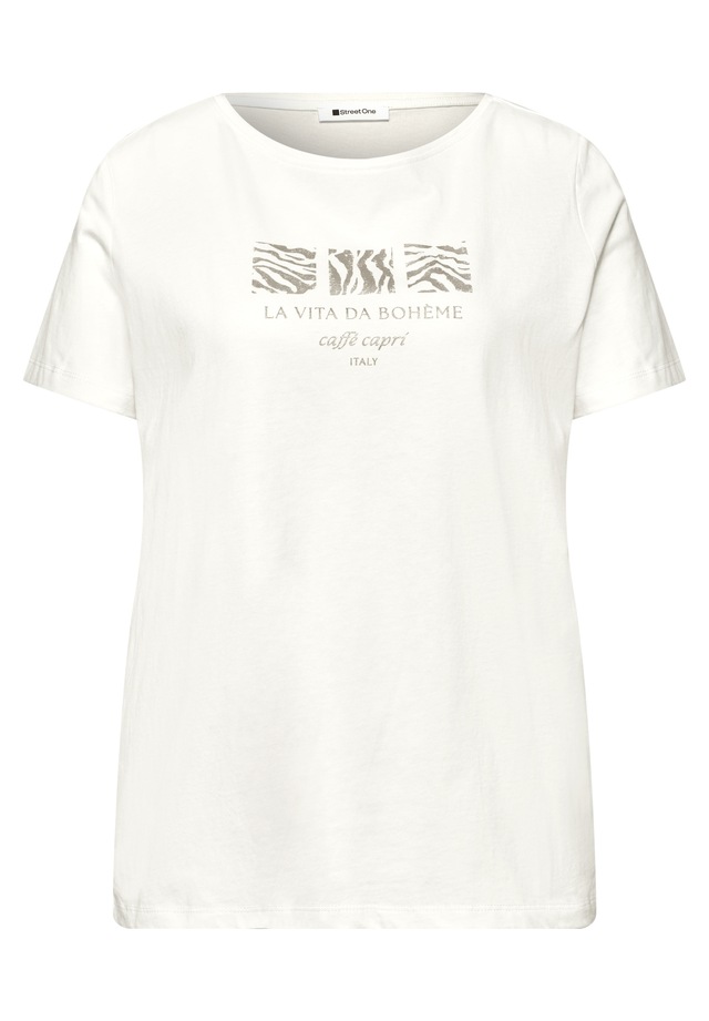 STREET ONE Kurzarmshirt Sommershirt mit Print