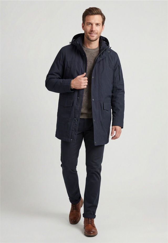 New Canadian Outdoorjacke 1 Stk. tlg. mit abnehmbarer, verstellbarer Kapuze