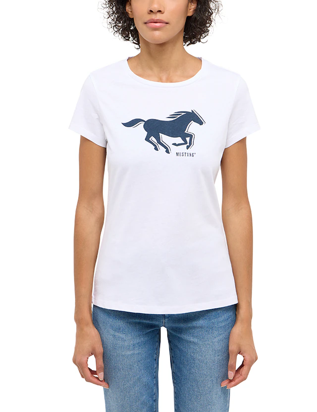 MUSTANG Kurzarmshirt »Damen Style Loa«