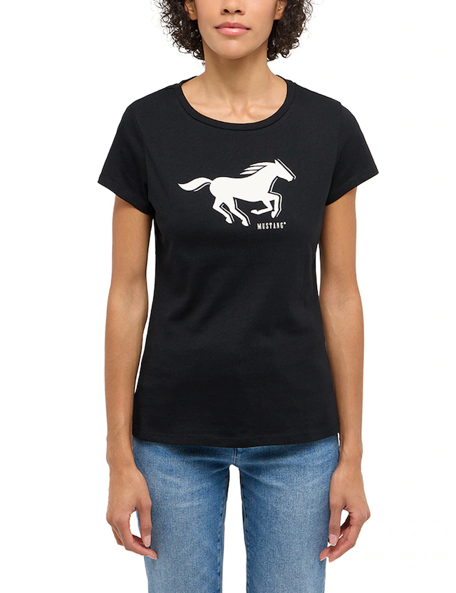 MUSTANG Kurzarmshirt »Damen Style Loa«