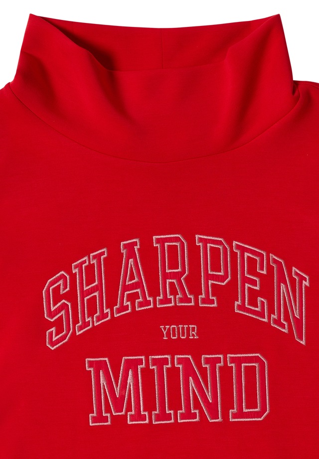 Cecil Langarmshirt mit Stehkragen und Wording