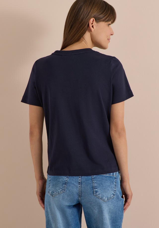 Cecil T-Shirt Sommershirt mit Rundhals und Wording