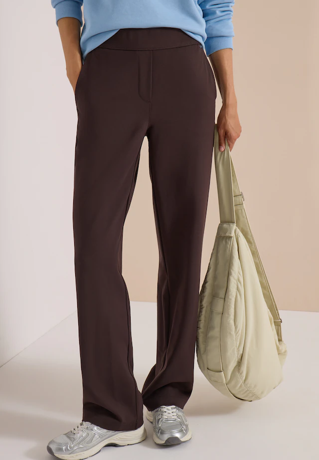 Cecil Stoffhose »Style NEELE« Jerseyhose im Loose Fit und mit Elastik-Bund