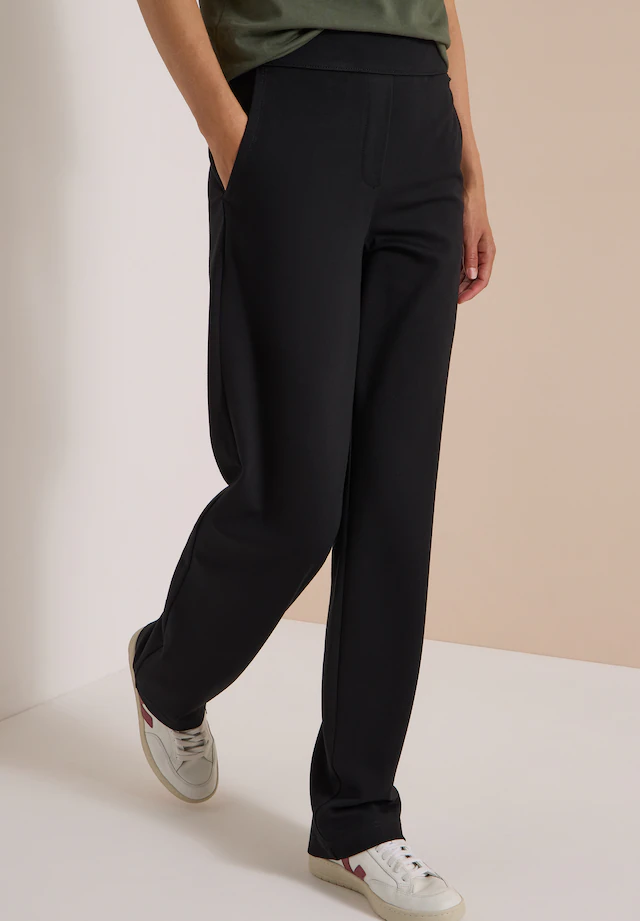 Cecil Stoffhose »Style NEELE« Jerseyhose im Loose Fit und mit Elastik-Bund