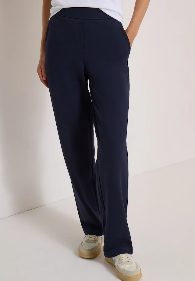 Cecil Stoffhose »Style NEELE« Jerseyhose im Loose Fit und mit Elastik-Bund