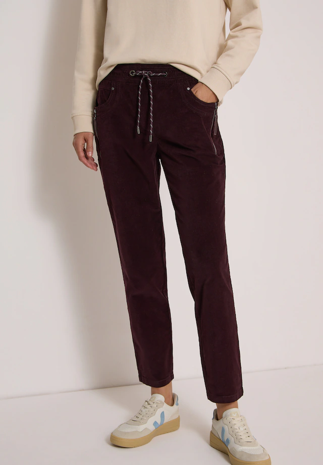 Cecil Stoffhose »Style Tracey« Elastischer Bund mit Tunnelzug / Slim Leg