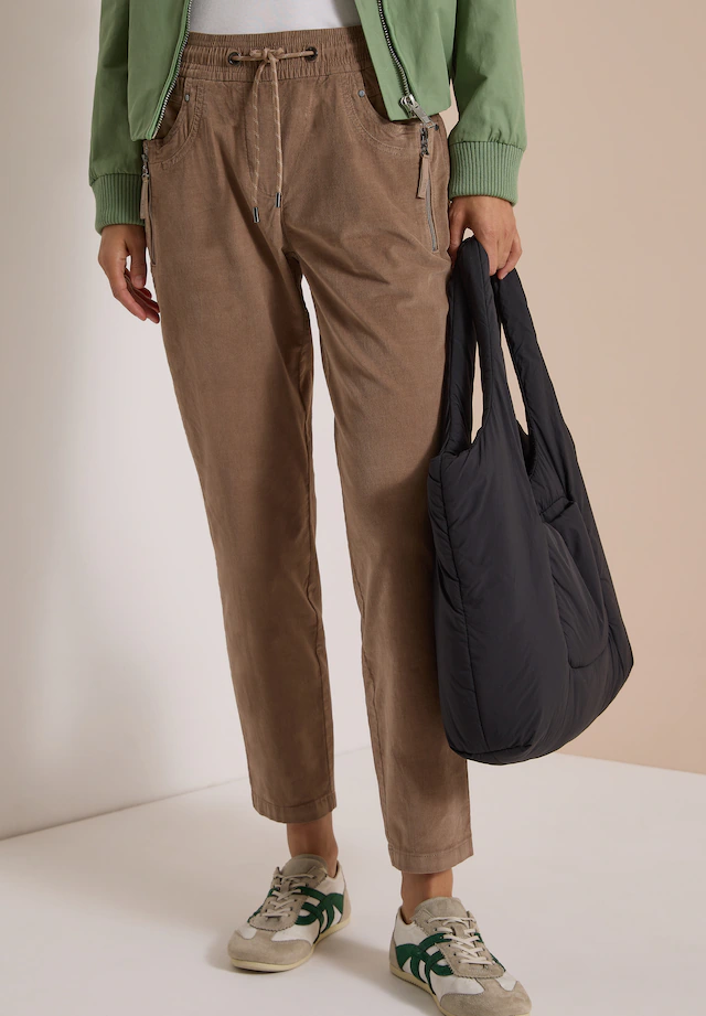 Cecil Stoffhose »Style Tracey« Elastischer Bund mit Tunnelzug / Slim Leg