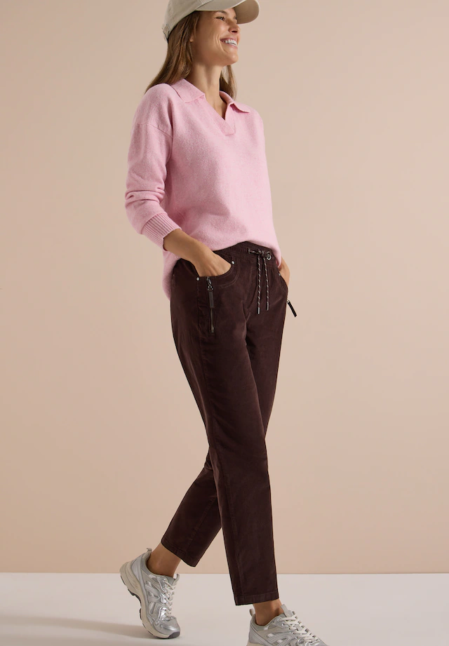 Cecil Stoffhose »Style Tracey« Elastischer Bund mit Tunnelzug / Slim Leg