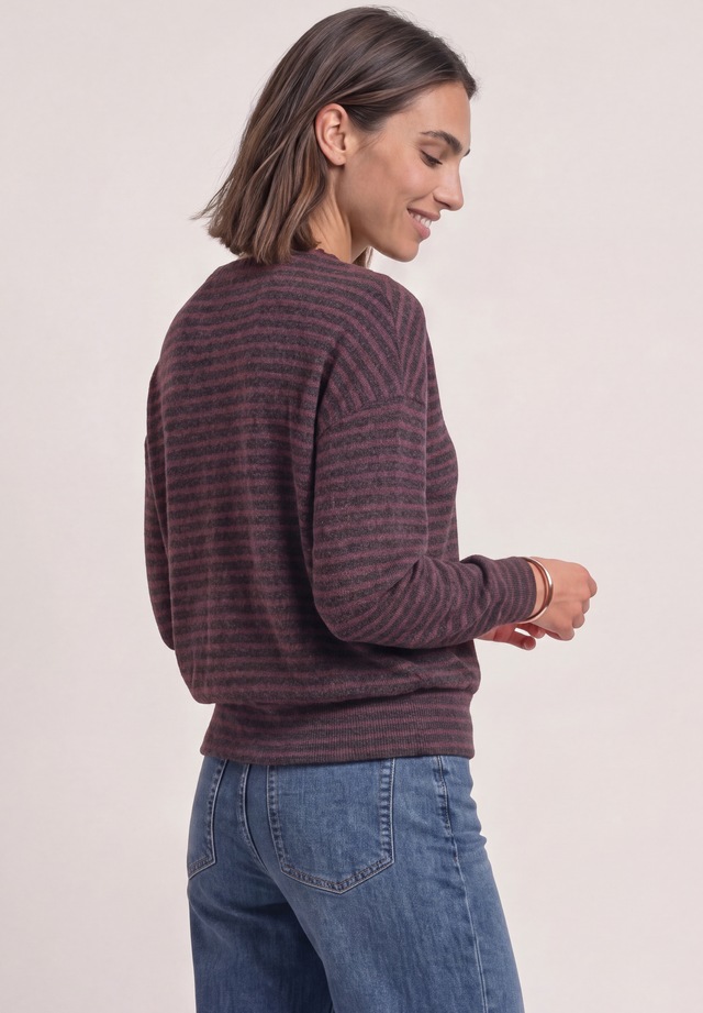 STREET ONE Langarmshirt mit Streifenmuster