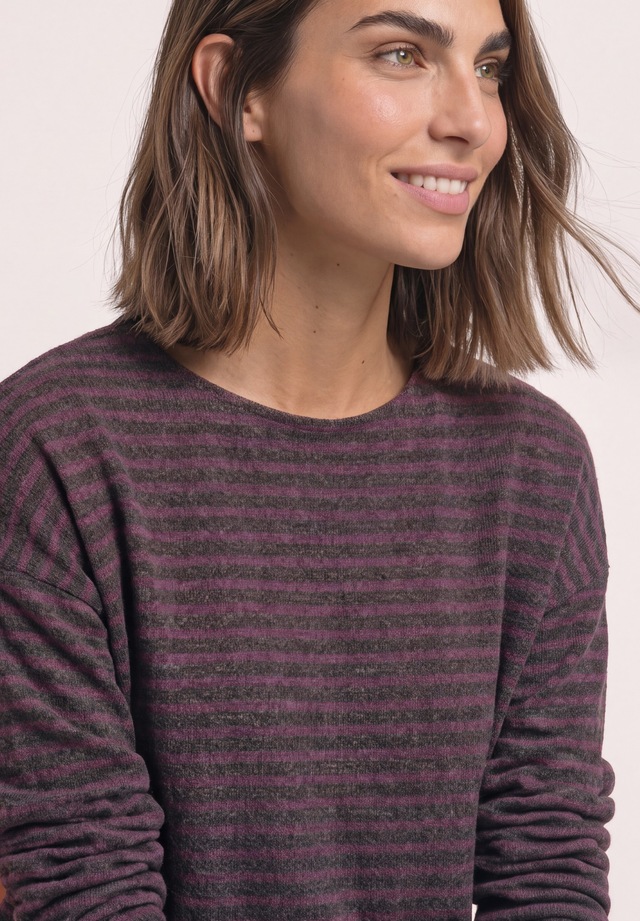 STREET ONE Langarmshirt mit Streifenmuster