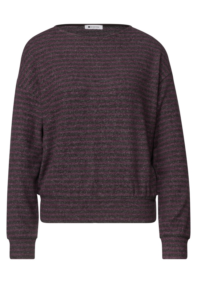 STREET ONE Langarmshirt mit Streifenmuster
