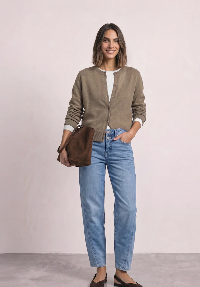 STREET ONE Cardigan aus softem Materialmix