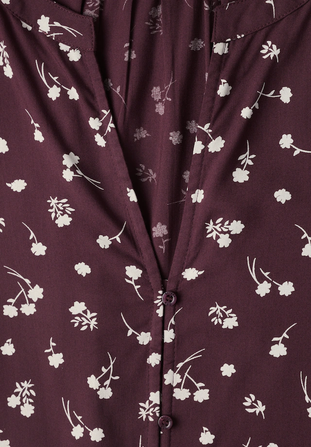 STREET ONE Druckbluse 3/4-Tunika-Bluse mit Splitneck und Allover-Print