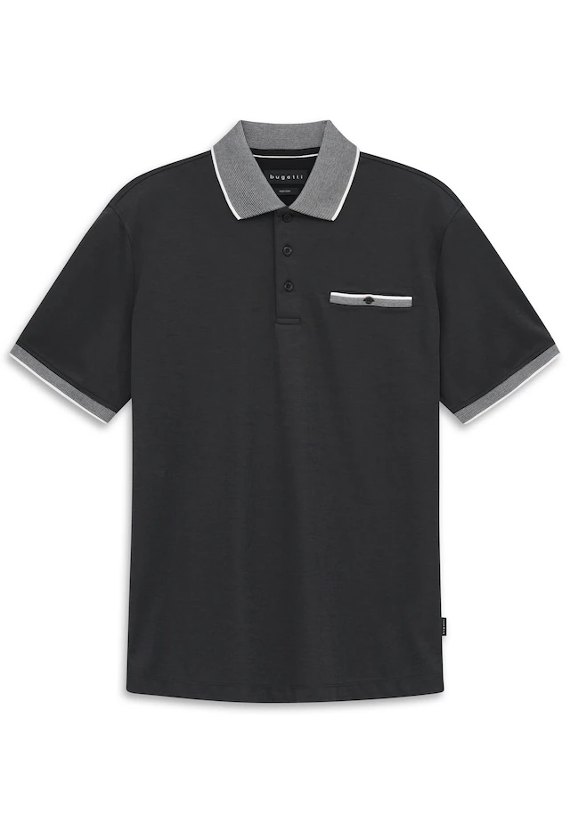 bugatti Poloshirt Modern Fit mit einer Brusttasche