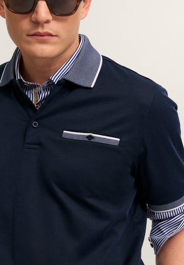 bugatti Poloshirt Modern Fit mit einer Brusttasche