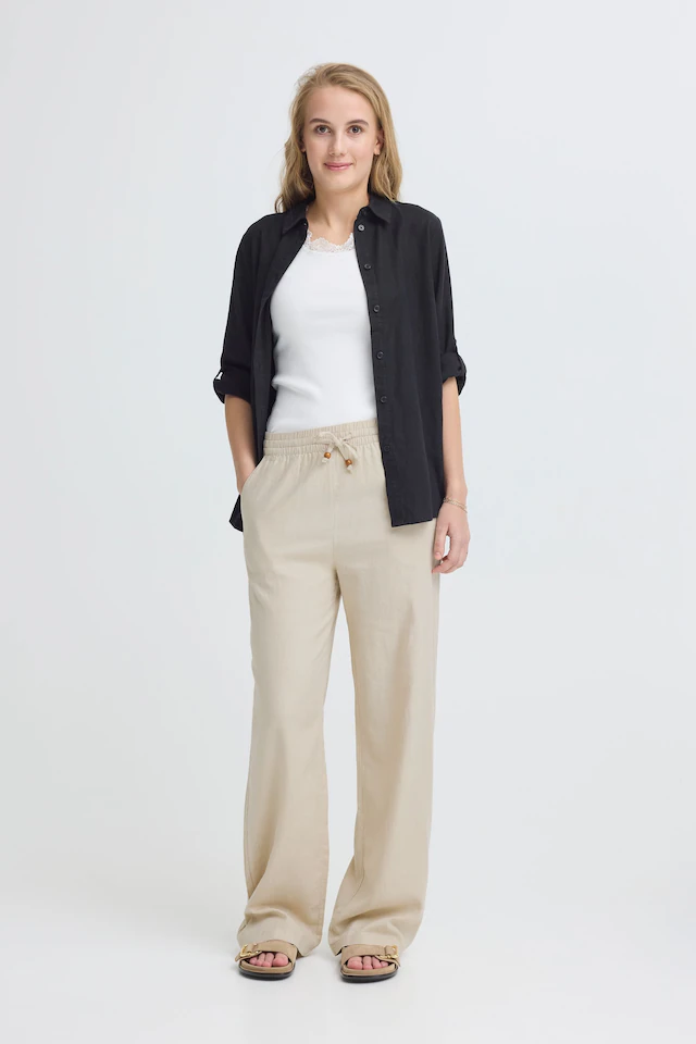OXMO Leinenhose »Leinenhose OXAlfa Linen Mix«