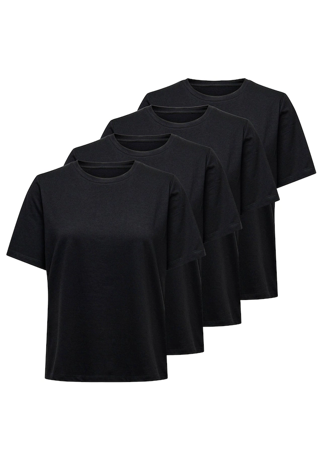 ONLY T-Shirt »T-Shirt ONLONLY TEE 4P 4er Pack« 4