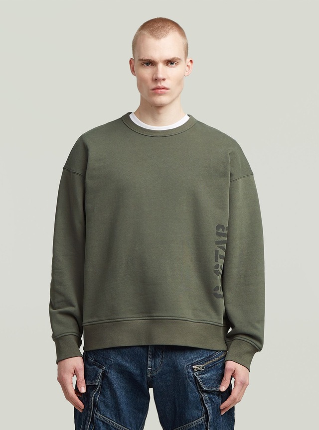 G-STAR Longpullover »Sprayed 89 Graphic Loose Sweater«