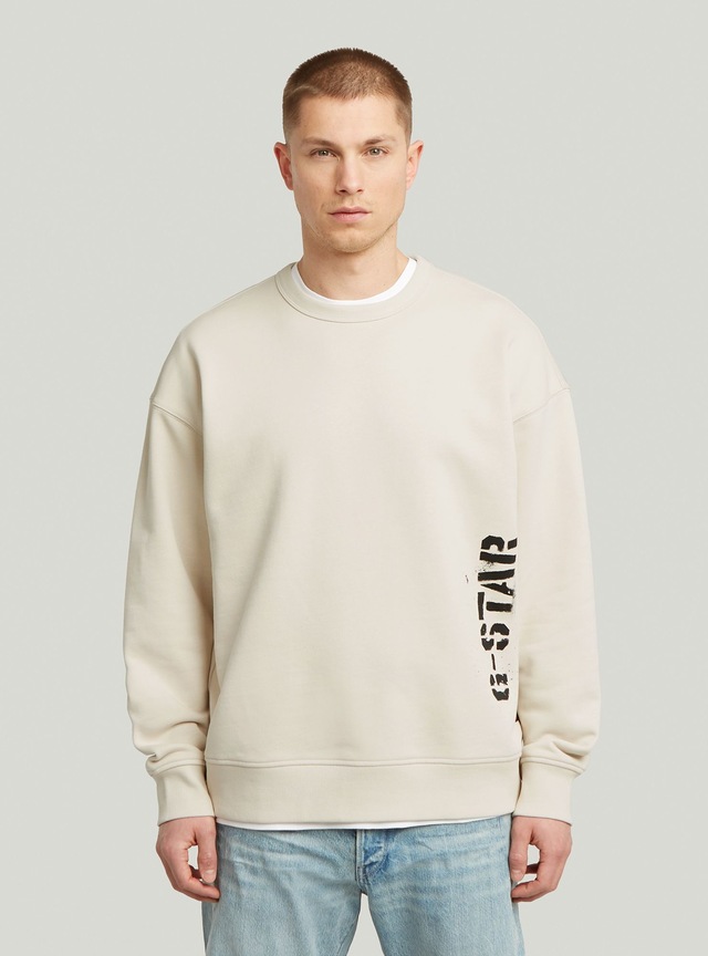 G-STAR Longpullover »Sprayed 89 Graphic Loose Sweater«