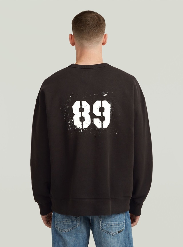 G-STAR Longpullover »Sprayed 89 Graphic Loose Sweater«