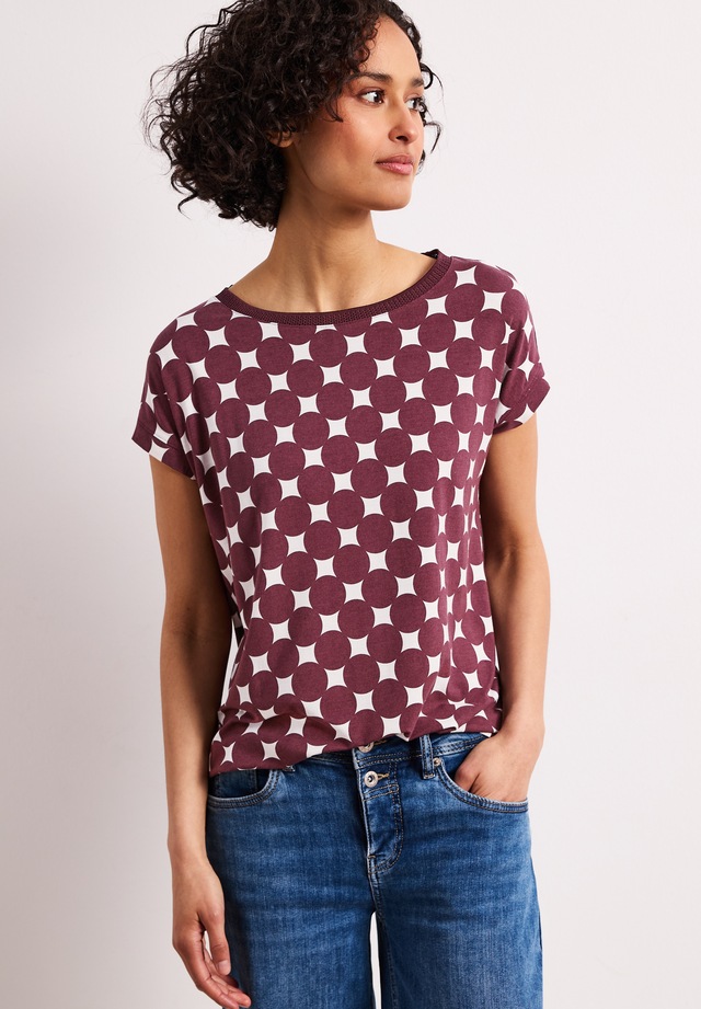 STREET ONE T-Shirt mit Rundhalsausschnitt