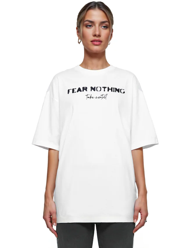trueprodigy Oversize-Shirt »Noa F Logo Print Oversized Rundhals«