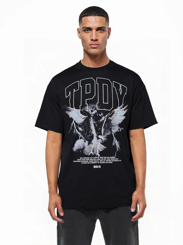 trueprodigy Oversize-Shirt »Yuki Logo Print Oversized Rundhals«