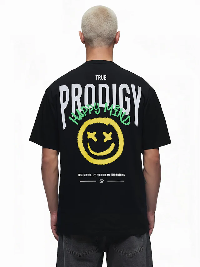 trueprodigy Oversize-Shirt »Hajin Logo Print Oversized Rundhals«