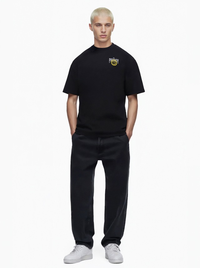 trueprodigy Oversize-Shirt »Hajin Logo Print Oversized Rundhals«