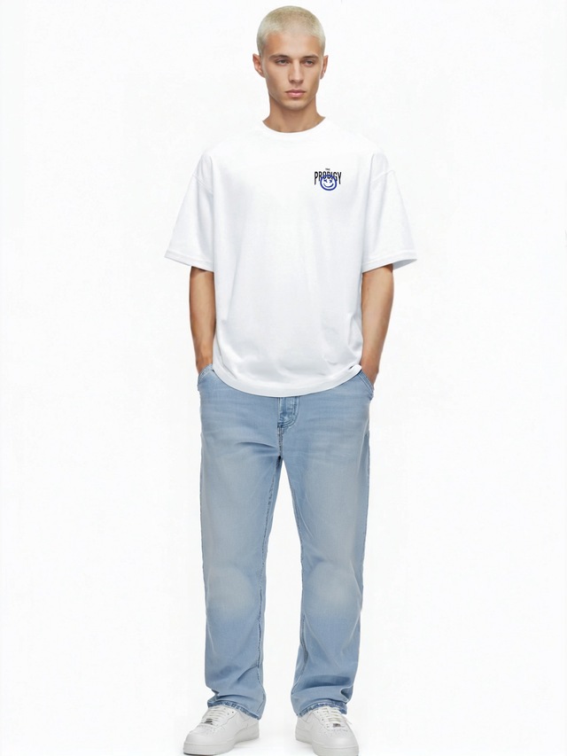 trueprodigy Oversize-Shirt »Hajin Logo Print Oversized Rundhals«