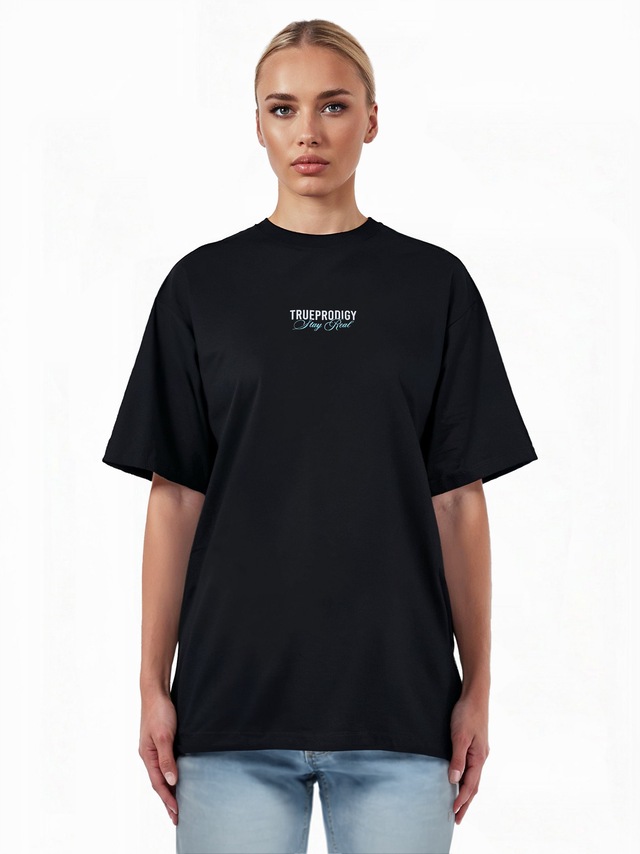 trueprodigy Oversize-Shirt »Lou F Logo Print Oversized Rundhals«