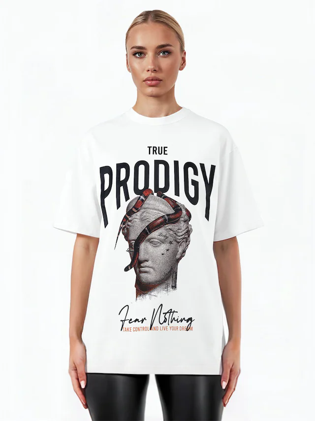 trueprodigy Oversize-Shirt »Jamie F Logo Print Oversized Rundhals«