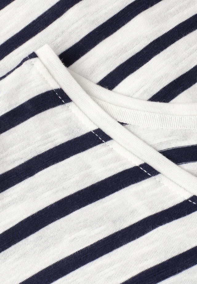 STREET ONE STUDIO V-Shirt im Streifen-Design