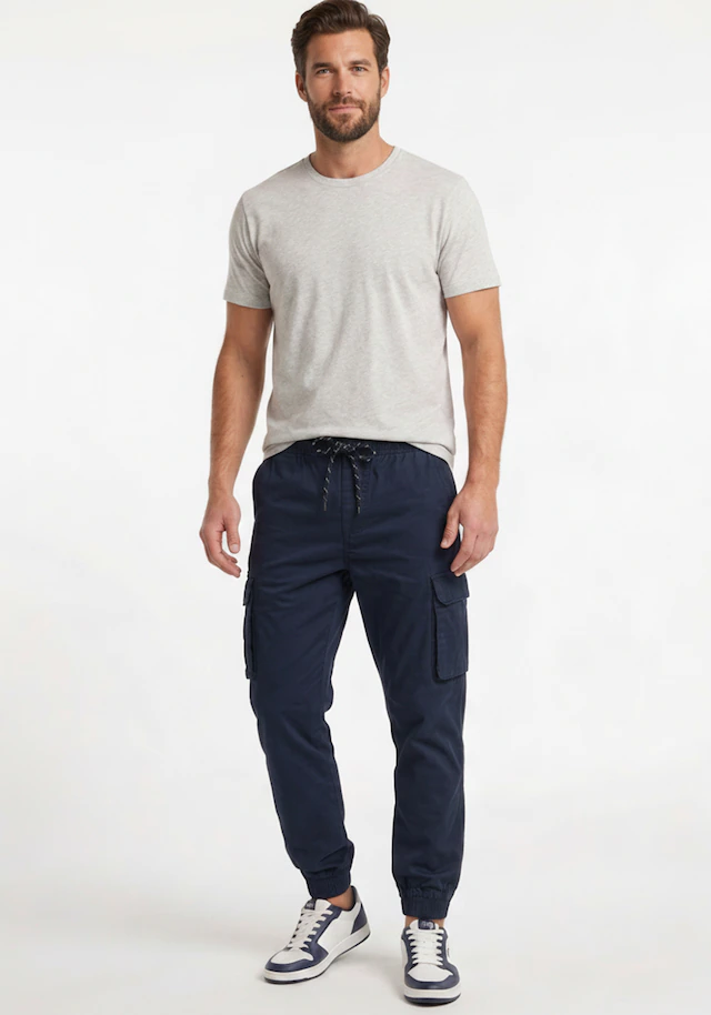 Man's World Cargohose »mit elastischem Bund« bequem, praktisch, lässig