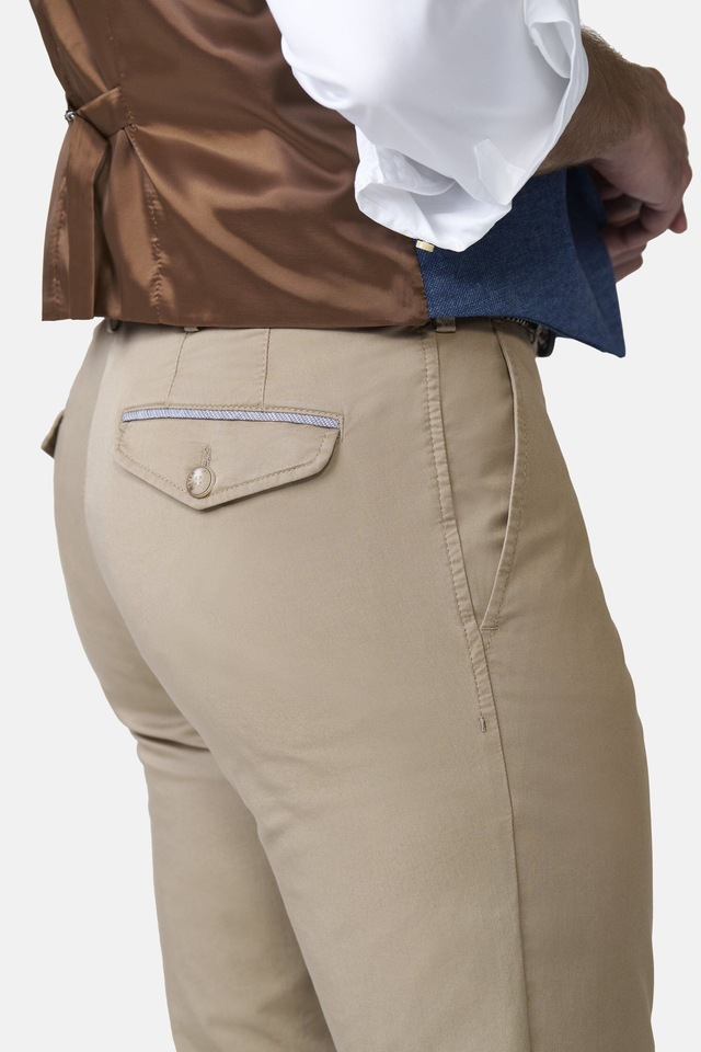 MEYER Chinos »Paris 1-5073« mit buntem Innenfutter
