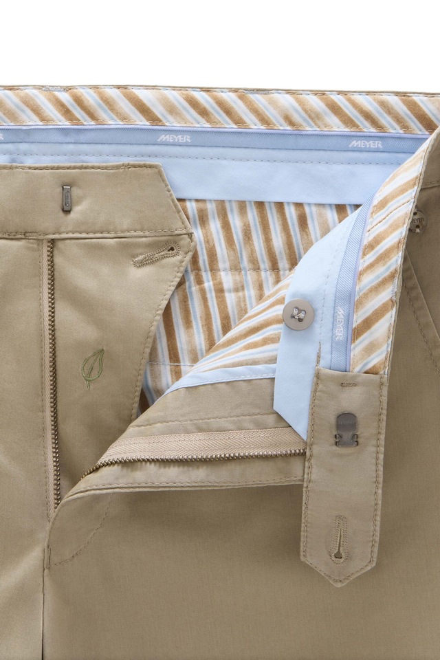 MEYER Chinos »Paris 1-5073« mit buntem Innenfutter