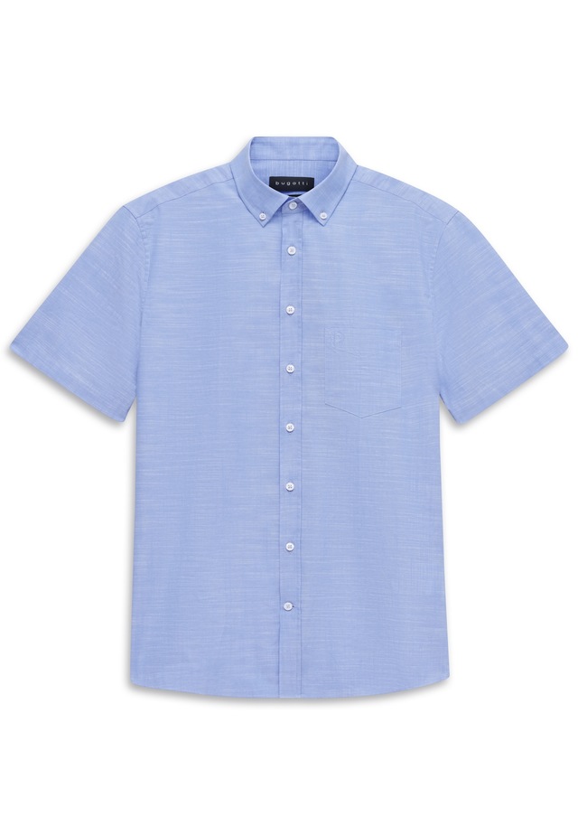 bugatti Kurzarmhemd Modern Fit mit Button-Down-Kragen