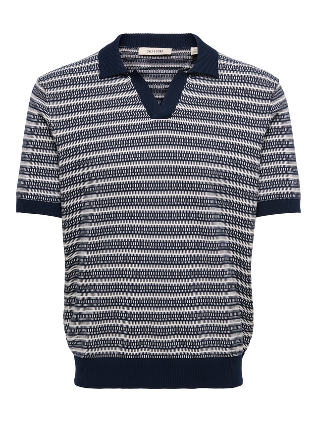ONLY & SONS Polokragenpullover »ONSTILO REG SS SPLIT NECK KNIT NOOS« Baumwolle, regular fit