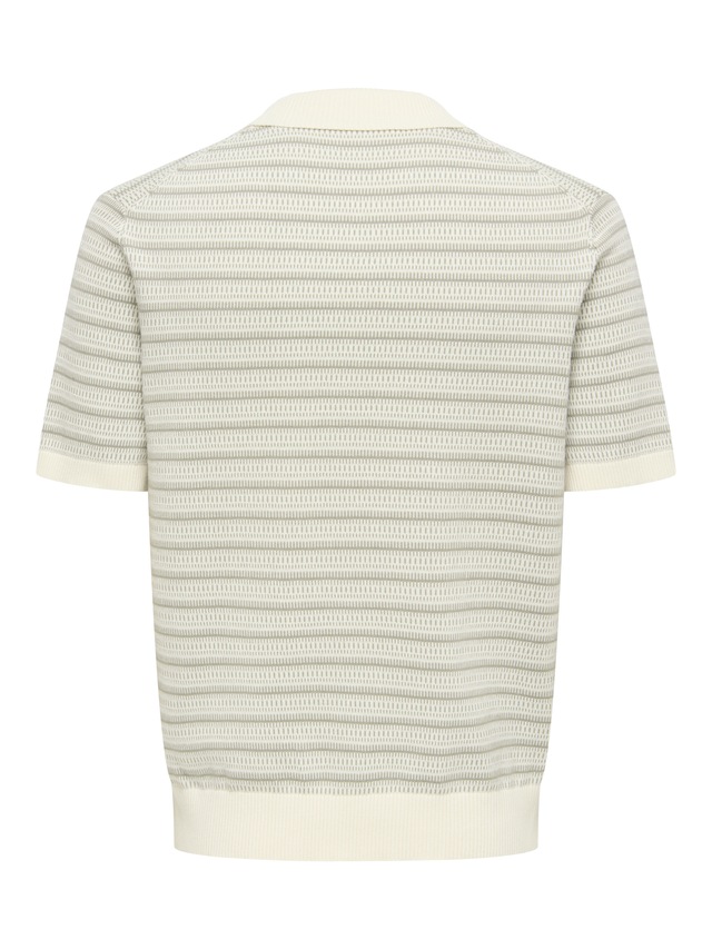 ONLY & SONS Polokragenpullover »ONSTILO REG SS SPLIT NECK KNIT NOOS« Baumwolle, regular fit
