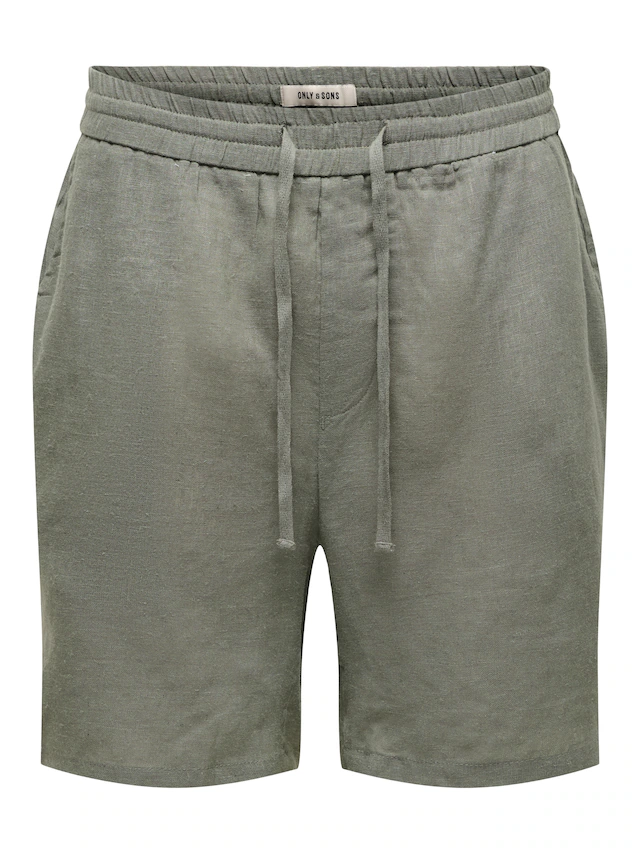 ONLY & SONS Shorts »ONSLAURENCE LINEN BLEND SHORTS NOOS« Viskosemischung, regular fit