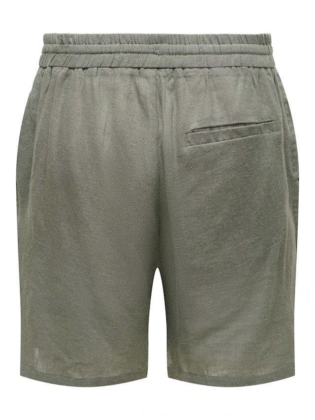 ONLY & SONS Shorts »ONSLAURENCE LINEN BLEND SHORTS NOOS« Viskosemischung, regular fit
