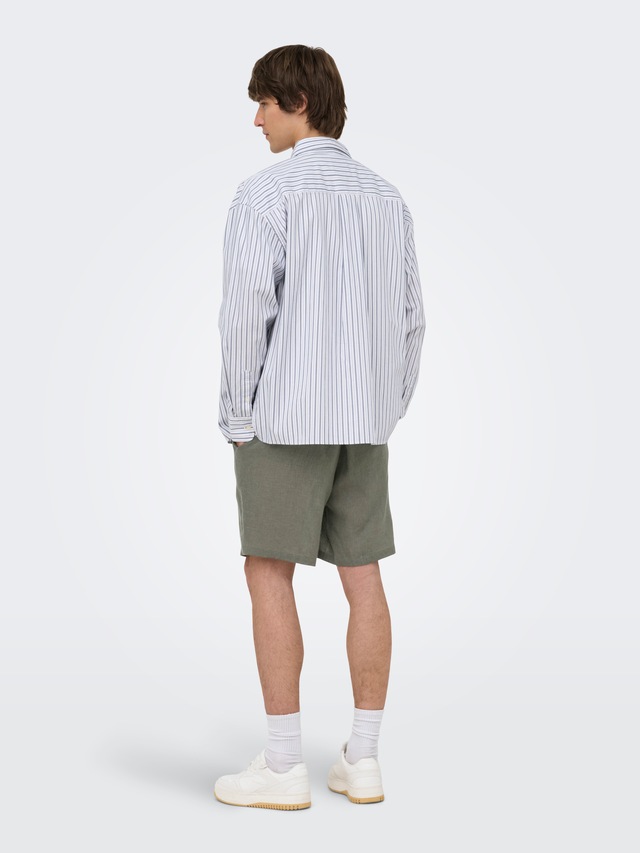 ONLY & SONS Shorts »ONSLAURENCE LINEN BLEND SHORTS NOOS« Viskosemischung, regular fit