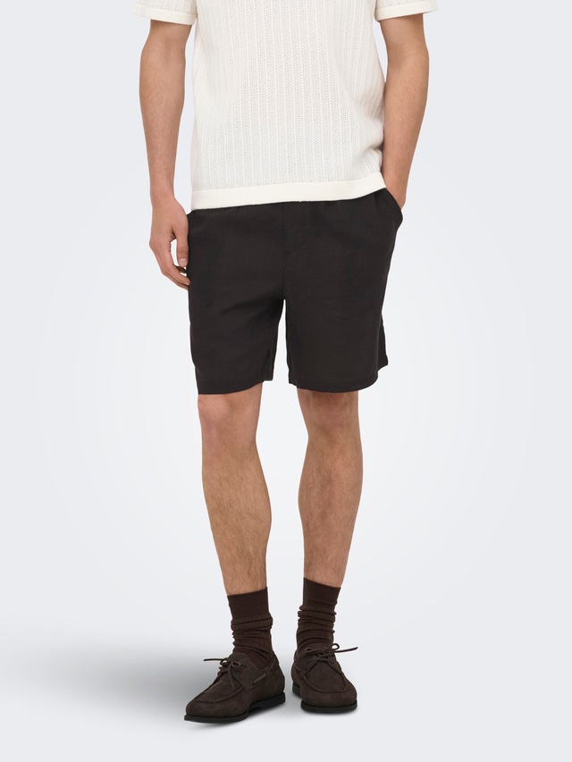 ONLY & SONS Shorts »ONSLAURENCE LINEN BLEND SHORTS NOOS« Viskosemischung, regular fit