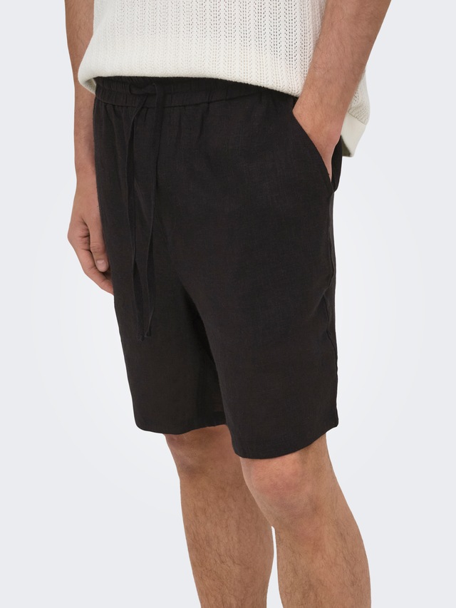 ONLY & SONS Shorts »ONSLAURENCE LINEN BLEND SHORTS NOOS« Viskosemischung, regular fit