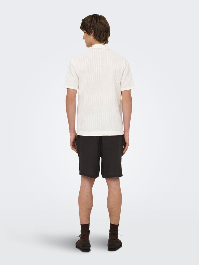 ONLY & SONS Shorts »ONSLAURENCE LINEN BLEND SHORTS NOOS« Viskosemischung, regular fit
