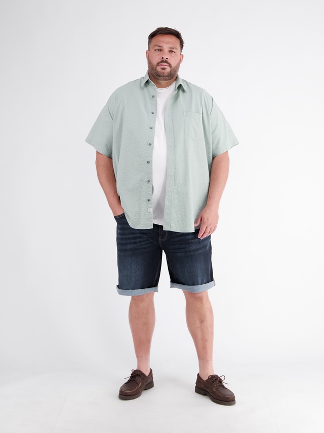 LERROS Bermudas »Denim Bermuda aus flexiblem Baumwollmix, große Größen«