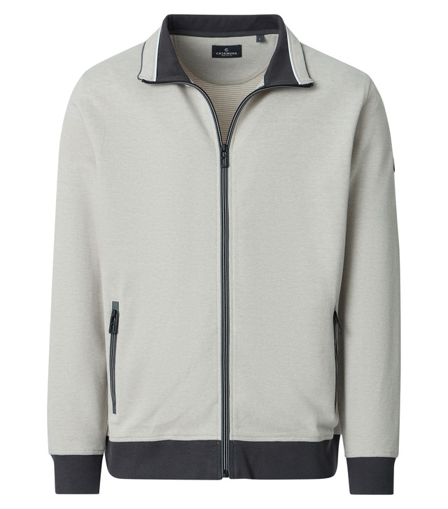 CASAMODA Sweatjacke »CASAMODA Sweatjacke gestreift«