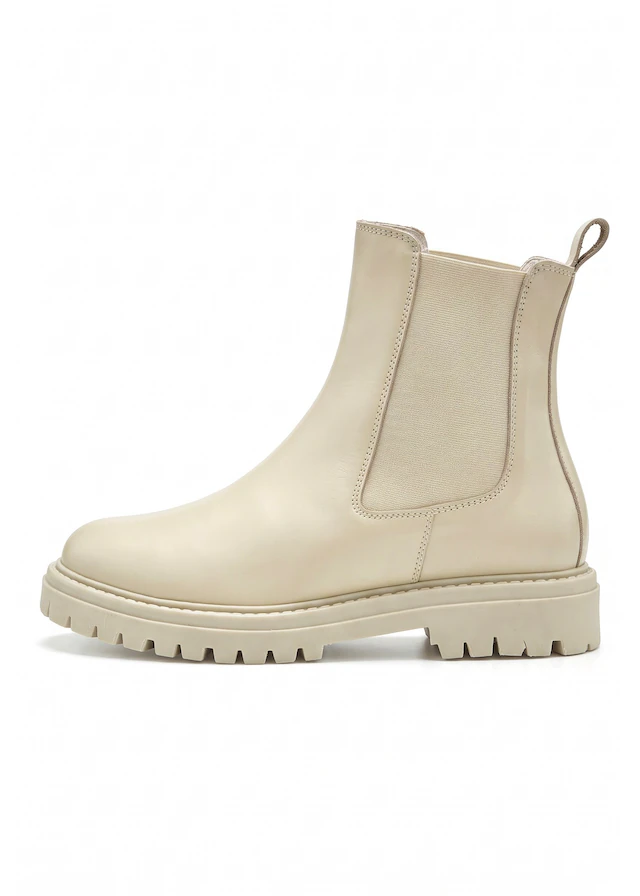 Elbsand Stiefelette »Chelseaboots, Schlupfstiefel, Lederstiefelette, Herbststiefelette« NEU Bikerboots aus Leder mit Stretch-Einsätzen & leichter Profilsohle